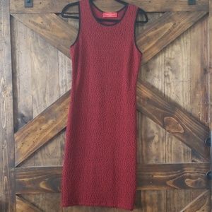 NWOT Akira Black & Red Midi Dress